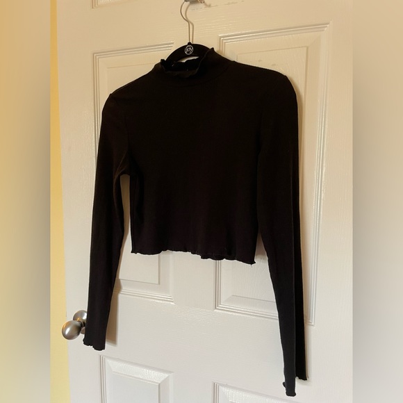 Aerie Cropped Mock Neck Top - Picture 10 of 10